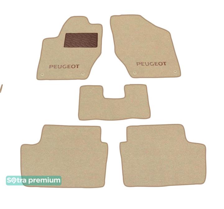 Sotra 06902-CH-BEIGE Interior mats Sotra two-layer beige for Peugeot 308 (2007-2013), set 06902CHBEIGE: Buy near me in Poland at 2407.PL - Good price!