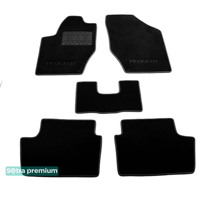 Sotra 06902-CH-BLACK Interior mats Sotra two-layer black for Peugeot 308 (2007-2013), set 06902CHBLACK: Buy near me in Poland at 2407.PL - Good price!