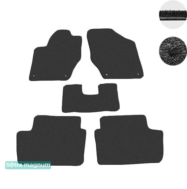 Sotra 06902-MG15-BLACK Interior mats Sotra two-layer black for Peugeot 308 (2007-2013), set 06902MG15BLACK: Buy near me in Poland at 2407.PL - Good price!