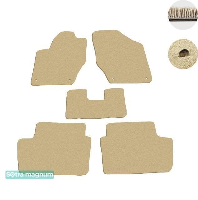 Sotra 06902-MG20-BEIGE Interior mats Sotra two-layer beige for Peugeot 308 (2007-2013), set 06902MG20BEIGE: Buy near me in Poland at 2407.PL - Good price!