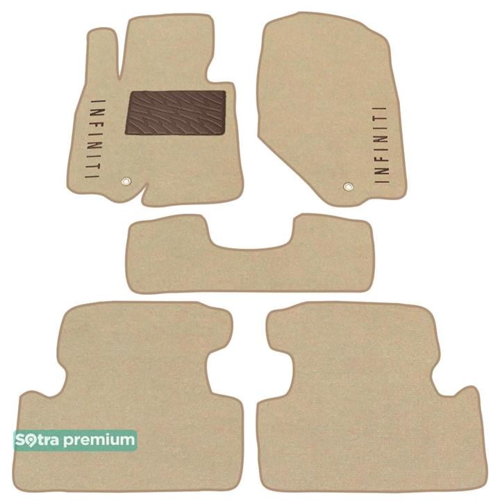 Sotra 06908-CH-BEIGE Interior mats Sotra two-layer beige for Infiniti Ex / qx50 (2008-), set 06908CHBEIGE: Buy near me in Poland at 2407.PL - Good price!