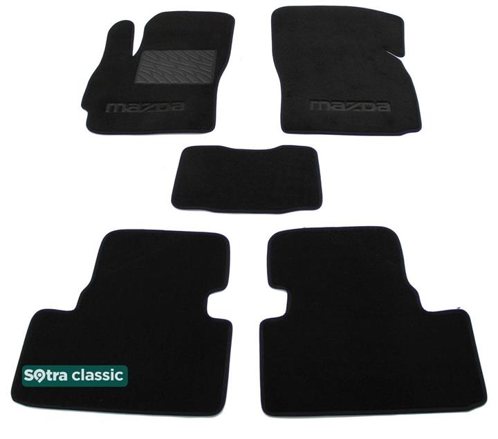 Sotra 06925-GD-BLACK Interior mats Sotra two-layer black for Mazda 5 (2005-2010), set 06925GDBLACK: Buy near me at 2407.PL in Poland at an Affordable price!