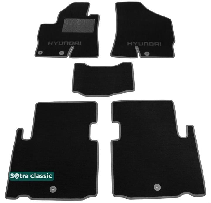 Sotra 06926-GD-BLACK Interior mats Sotra two-layer black for Hyundai Ix55 / veracruz (2008-), set 06926GDBLACK: Buy near me in Poland at 2407.PL - Good price!