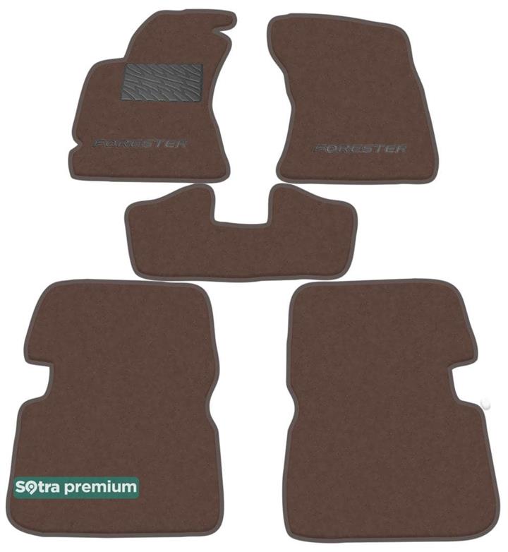 Sotra 06941-CH-CHOCO Interior mats Sotra two-layer brown for Subaru Forester (2008-2013), set 06941CHCHOCO: Buy near me in Poland at 2407.PL - Good price!