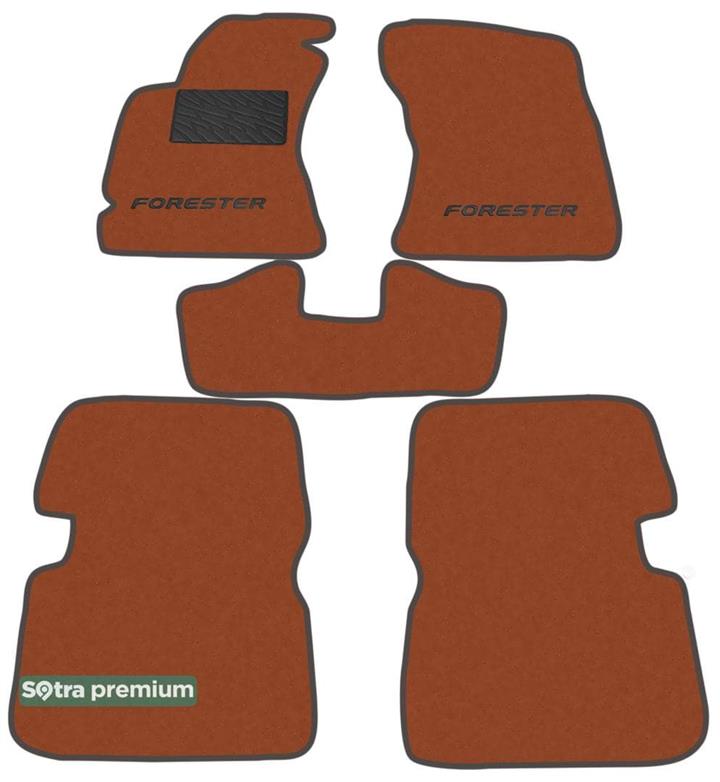 Sotra 06941-CH-TERRA Interior mats Sotra two-layer terracotta for Subaru Forester (2008-2013), set 06941CHTERRA: Buy near me in Poland at 2407.PL - Good price!
