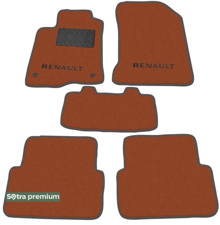Sotra 06968-CH-TERRA Interior mats Sotra two-layer terracotta for Renault Laguna (2007-2015), set 06968CHTERRA: Buy near me in Poland at 2407.PL - Good price!