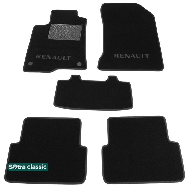 Sotra 06968-GD-BLACK Interior mats Sotra two-layer black for Renault Laguna (2007-2015), set 06968GDBLACK: Buy near me in Poland at 2407.PL - Good price!