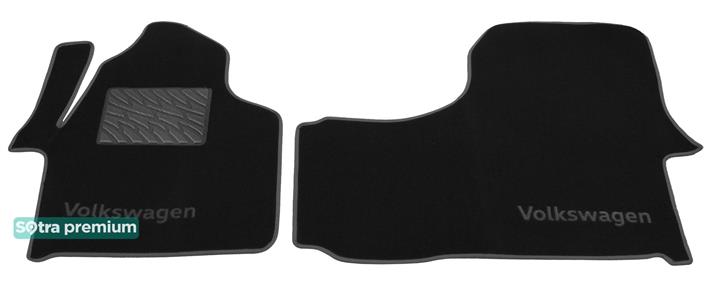 Sotra 06969-CH-BLACK Коврики салона Sotra двухслойные черные для Volkswagen Crafter (2006-2016), комплект 06969CHBLACK: Отличная цена - Купить в Польше на 2407.PL!