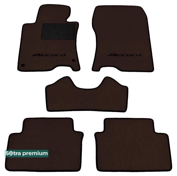 Sotra 06970-CH-CHOCO Interior mats Sotra two-layer brown for Honda Accord eu (2008-2015), set 06970CHCHOCO: Buy near me in Poland at 2407.PL - Good price!