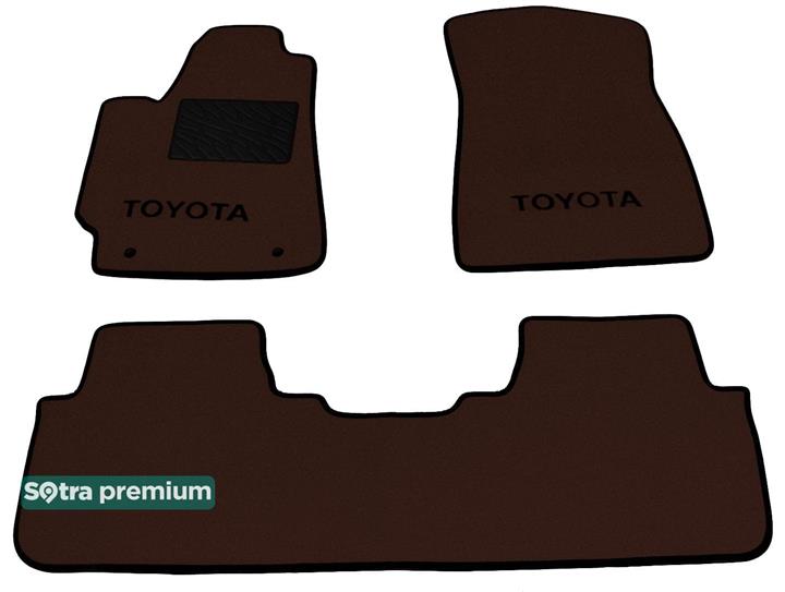 Sotra 06978-CH-CHOCO Interior mats Sotra two-layer brown for Toyota Highlander (2007-2010), set 06978CHCHOCO: Buy near me in Poland at 2407.PL - Good price!