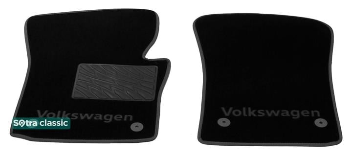 Sotra 07017-GD-BLACK Interior mats Sotra two-layer black for Volkswagen Caddy (2004-2015), set 07017GDBLACK: Buy near me in Poland at 2407.PL - Good price!