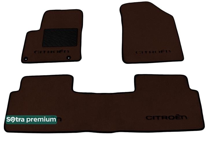 Sotra 07019-CH-CHOCO Interior mats Sotra two-layer brown for Citroen C5 (2008-), set 07019CHCHOCO: Buy near me in Poland at 2407.PL - Good price!