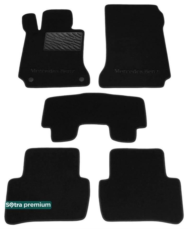 Sotra 07029-CH-BLACK Interior mats Sotra two-layer black for Mercedes C-class (2007-2014), set 07029CHBLACK: Buy near me in Poland at 2407.PL - Good price!