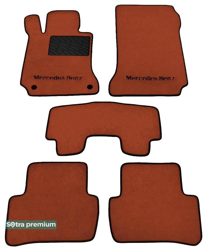 Sotra 07029-CH-TERRA Interior mats Sotra two-layer terracotta for Mercedes C-class (2007-2014), set 07029CHTERRA: Buy near me in Poland at 2407.PL - Good price!