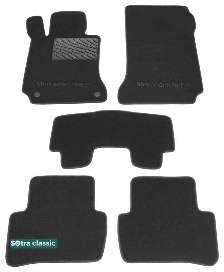 Sotra 07029-GD-GREY Interior mats Sotra two-layer gray for Mercedes C-class (2007-2014), set 07029GDGREY: Buy near me in Poland at 2407.PL - Good price!