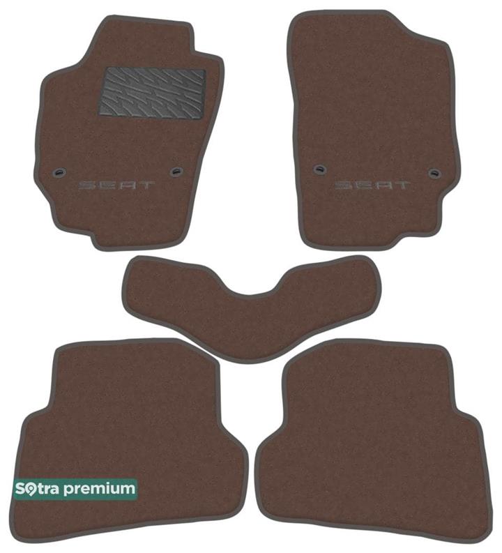 Sotra 07032-CH-CHOCO Interior mats Sotra two-layer brown for Seat Ibiza (2008-2016), set 07032CHCHOCO: Buy near me at 2407.PL in Poland at an Affordable price!