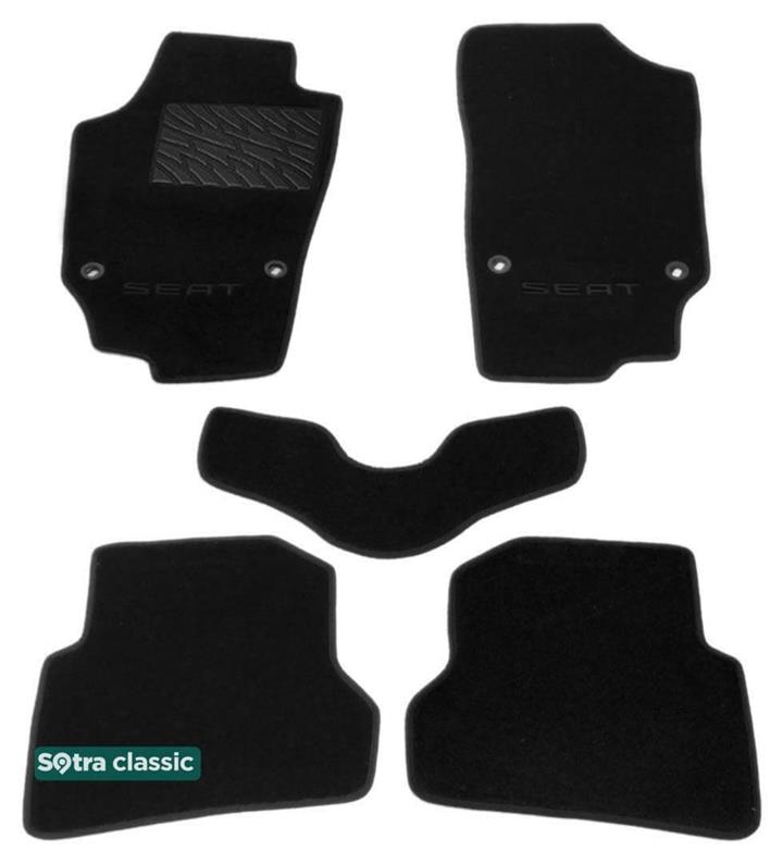 Sotra 07032-GD-BLACK Interior mats Sotra two-layer black for Seat Ibiza (2008-2016), set 07032GDBLACK: Buy near me at 2407.PL in Poland at an Affordable price!