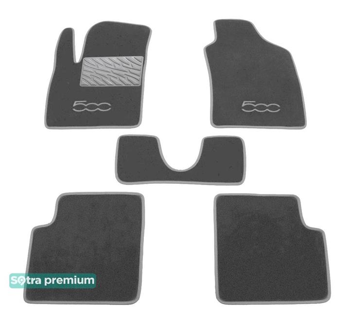 Sotra 07056-CH-GREY Interior mats Sotra two-layer gray for Fiat 500 (2007-), set 07056CHGREY: Buy near me in Poland at 2407.PL - Good price!