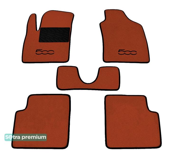 Sotra 07056-CH-TERRA Interior mats Sotra two-layer terracotta for Fiat 500 (2007-), set 07056CHTERRA: Buy near me in Poland at 2407.PL - Good price!