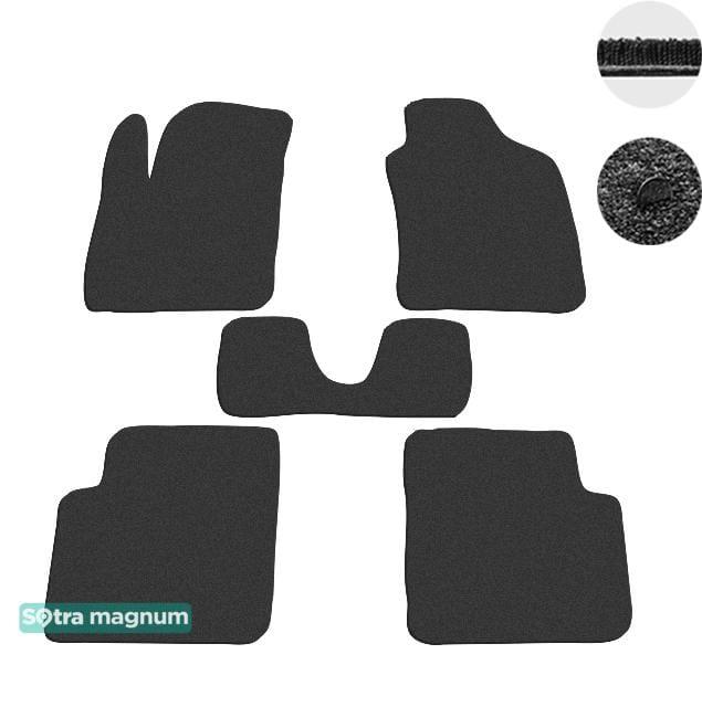 Sotra 07056-MG15-BLACK Interior mats Sotra two-layer black for Fiat 500 (2007-), set 07056MG15BLACK: Buy near me in Poland at 2407.PL - Good price!