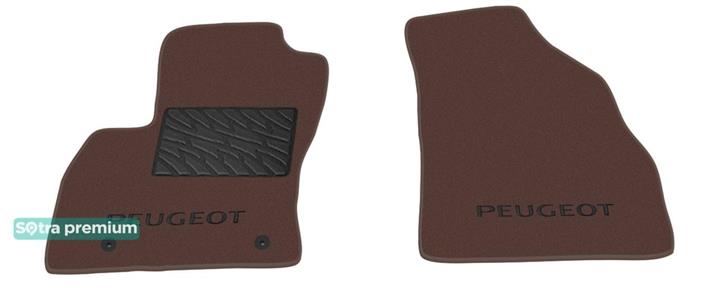 Sotra 07060-CH-CHOCO Interior mats Sotra two-layer brown for Peugeot Bipper (2008-), set 07060CHCHOCO: Buy near me in Poland at 2407.PL - Good price!