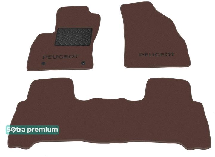 Sotra 07061-CH-CHOCO Interior mats Sotra two-layer brown for Peugeot Bipper (2008-), set 07061CHCHOCO: Buy near me in Poland at 2407.PL - Good price!