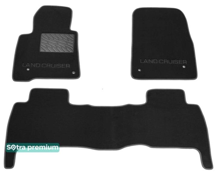 Sotra 07068-CH-BLACK Interior mats Sotra two-layer black for Toyota Land cruiser (2007-2012), set 07068CHBLACK: Buy near me in Poland at 2407.PL - Good price!