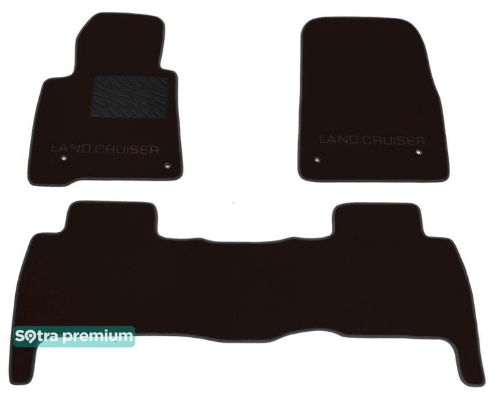 Sotra 07068-CH-CHOCO Interior mats Sotra two-layer brown for Toyota Land cruiser (2007-2012), set 07068CHCHOCO: Buy near me in Poland at 2407.PL - Good price!
