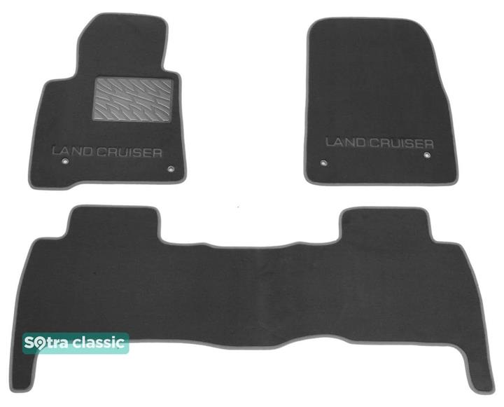 Sotra 07068-GD-GREY Interior mats Sotra two-layer gray for Toyota Land cruiser (2007-2012), set 07068GDGREY: Buy near me in Poland at 2407.PL - Good price!