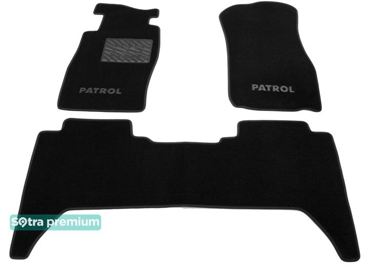 Sotra 07072-CH-BLACK Interior mats Sotra two-layer black for Nissan Patrol (2004-2009), set 07072CHBLACK: Buy near me in Poland at 2407.PL - Good price!