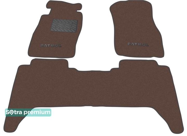Sotra 07072-CH-CHOCO Interior mats Sotra two-layer brown for Nissan Patrol (2004-2009), set 07072CHCHOCO: Buy near me in Poland at 2407.PL - Good price!