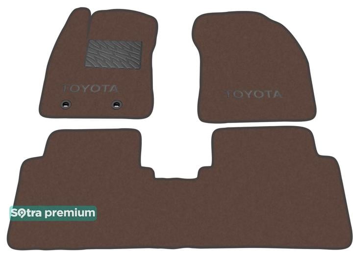 Sotra 07116-CH-CHOCO Interior mats Sotra two-layer brown for Toyota Avensis (2009-), set 07116CHCHOCO: Buy near me in Poland at 2407.PL - Good price!