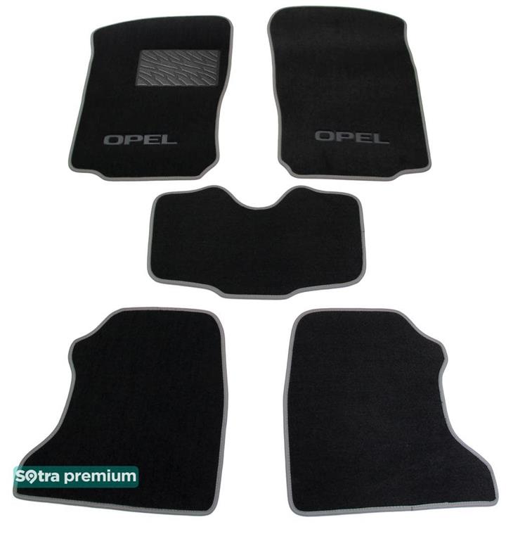 Sotra 07118-CH-BLACK Килимки салону Sotra двошарові чорні для Opel Combo c (2001-2011), комплект 07118CHBLACK: Приваблива ціна - Купити у Польщі на 2407.PL!