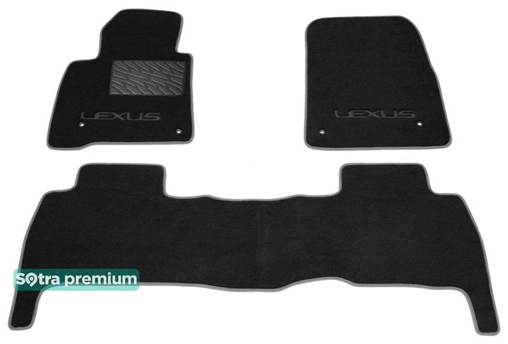 Sotra 07119-CH-BLACK Interior mats Sotra two-layer black for Lexus Lx570 (2007-2011), set 07119CHBLACK: Buy near me in Poland at 2407.PL - Good price!