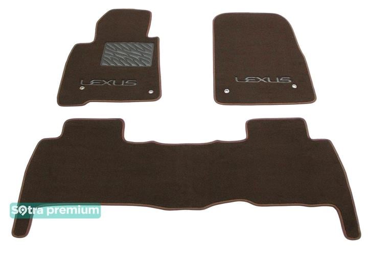 Sotra 07119-CH-CHOCO Interior mats Sotra two-layer brown for Lexus Lx570 (2007-2011), set 07119CHCHOCO: Buy near me in Poland at 2407.PL - Good price!