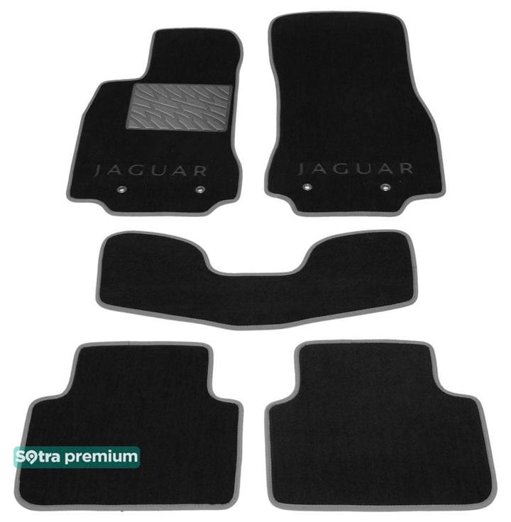 Sotra 07120-CH-BLACK Interior mats Sotra two-layer black for Jaguar Xf (2008-2015), set 07120CHBLACK: Buy near me in Poland at 2407.PL - Good price!