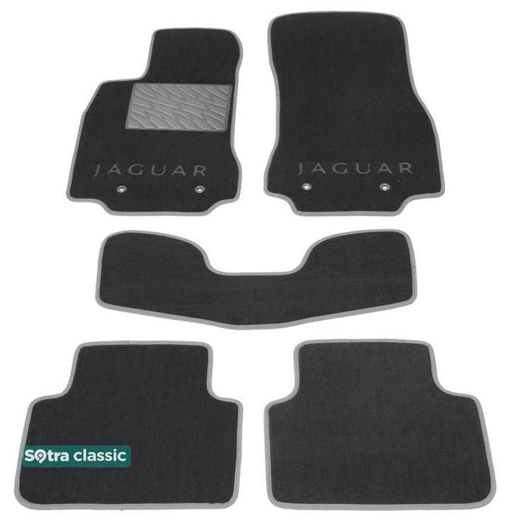 Sotra 07120-GD-GREY Interior mats Sotra two-layer gray for Jaguar Xf (2008-2015), set 07120GDGREY: Buy near me in Poland at 2407.PL - Good price!