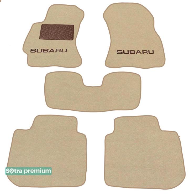 Sotra 07125-CH-BEIGE Interior mats Sotra Double layer beige for Subaru Legacy/Outback, set 07125CHBEIGE: Buy near me in Poland at 2407.PL - Good price!