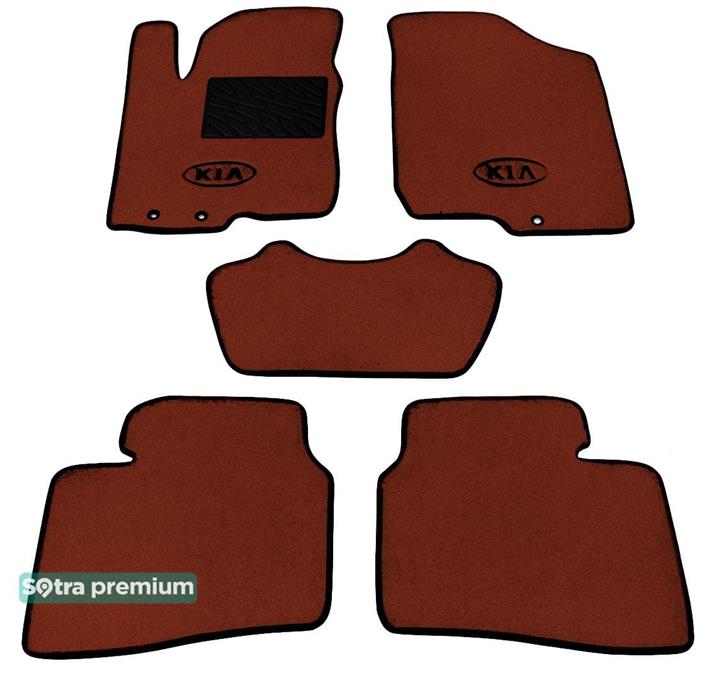 Sotra 07127-CH-TERRA Interior mats Sotra two-layer terracotta for KIA Cerato (2008-2012), set 07127CHTERRA: Buy near me in Poland at 2407.PL - Good price!