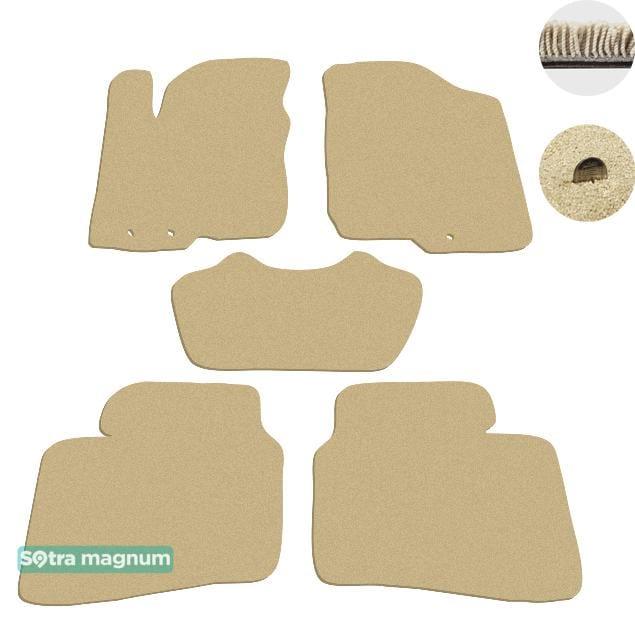Sotra 07127-MG20-BEIGE Interior mats Sotra two-layer beige for KIA Cerato (2008-2012), set 07127MG20BEIGE: Buy near me in Poland at 2407.PL - Good price!
