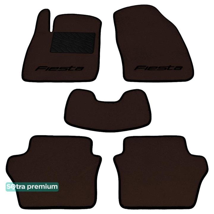 Sotra 07148-CH-CHOCO Interior mats Sotra two-layer brown for Ford Fiesta (2008-2017), set 07148CHCHOCO: Buy near me in Poland at 2407.PL - Good price!