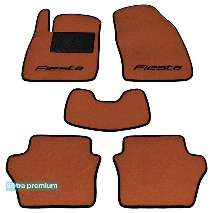 Sotra 07148-CH-TERRA Interior mats Sotra two-layer terracotta for Ford Fiesta (2008-2017), set 07148CHTERRA: Buy near me at 2407.PL in Poland at an Affordable price!