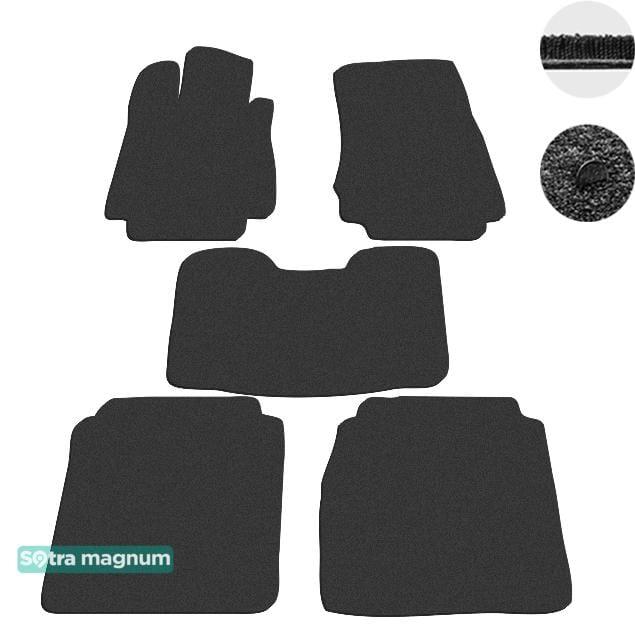 Sotra 07152-MG15-BLACK Interior mats Sotra two-layer black for Mercedes S-class (1998-2005), set 07152MG15BLACK: Buy near me at 2407.PL in Poland at an Affordable price!
