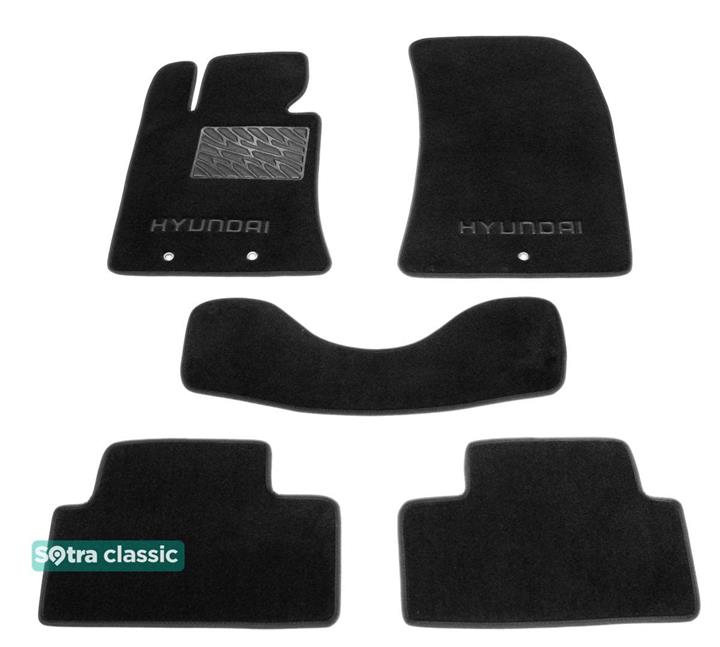 Sotra 07156-GD-BLACK Interior mats Sotra two-layer black for Hyundai Genesis coupe (2010-), set 07156GDBLACK: Buy near me in Poland at 2407.PL - Good price!