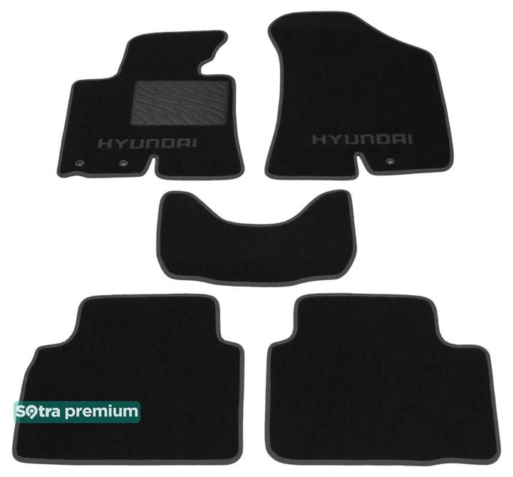 Sotra 07163-CH-BLACK Interior mats Sotra two-layer black for Hyundai Ix35 (2010-2015), set 07163CHBLACK: Buy near me in Poland at 2407.PL - Good price!