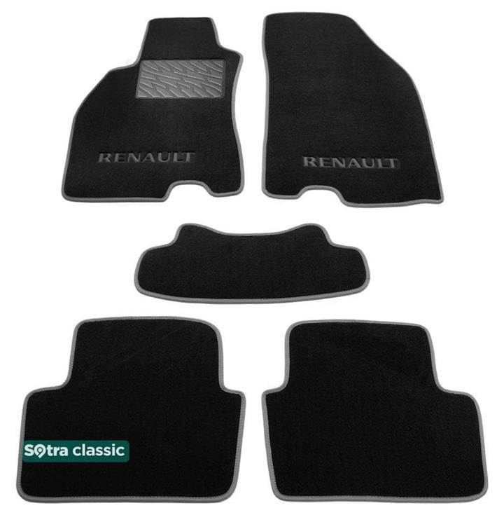 Sotra 07164-GD-BLACK Interior mats Sotra two-layer black for Renault Megane (2008-2016), set 07164GDBLACK: Buy near me in Poland at 2407.PL - Good price!