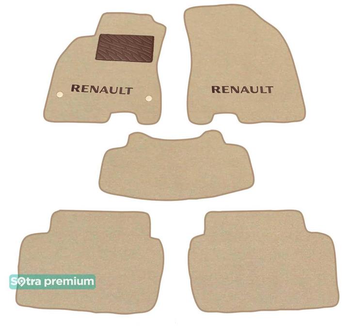 Sotra 07165-CH-BEIGE Interior mats Sotra two-layer beige for Renault Fluence (2009-), set 07165CHBEIGE: Buy near me in Poland at 2407.PL - Good price!