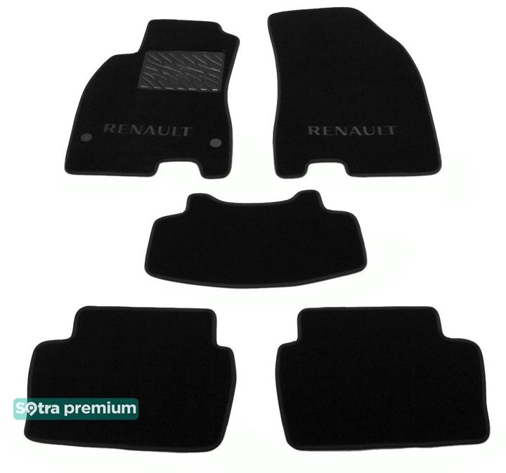 Sotra 07165-CH-BLACK Interior mats Sotra two-layer black for Renault Fluence (2009-), set 07165CHBLACK: Buy near me in Poland at 2407.PL - Good price!