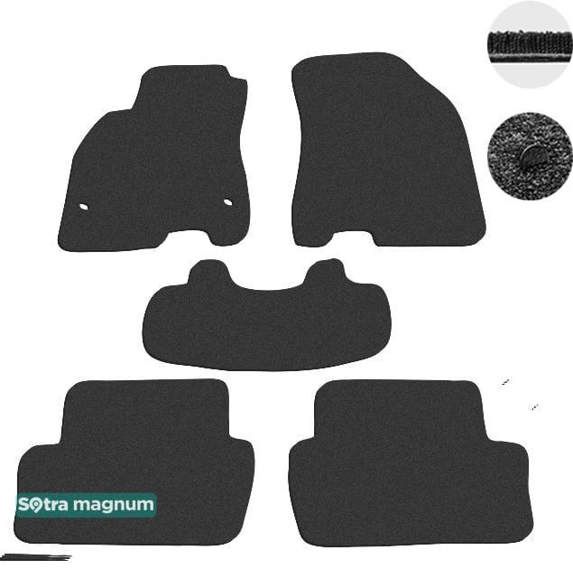 Sotra 07165-MG15-BLACK Interior mats Sotra two-layer black for Renault Fluence (2009-), set 07165MG15BLACK: Buy near me at 2407.PL in Poland at an Affordable price!