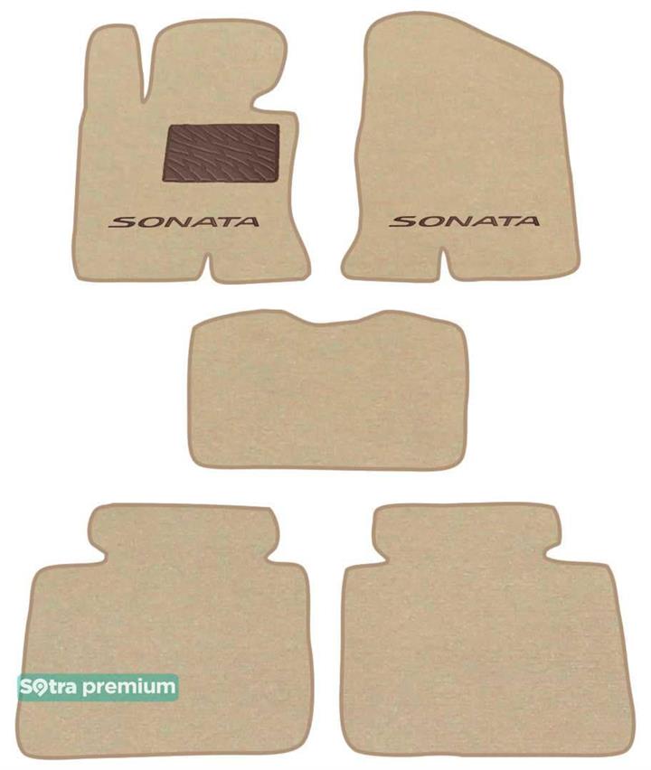 Sotra 07171-CH-BEIGE Коврики салона Sotra двухслойные бежевые для Hyundai Sonata (2009-2014), комплект 07171CHBEIGE: Отличная цена - Купить в Польше на 2407.PL!